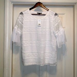 On Trend Banana Republic Crochet Blouse